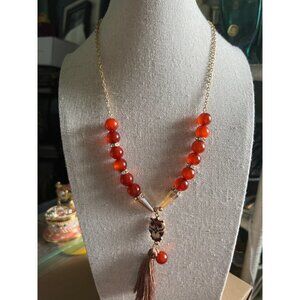 Princess Accessories Red Eye Owl Necklace -- 16"